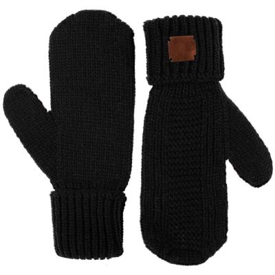 Варежки Brugge, черные-1