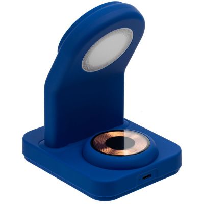 Зарядная станция с подсветкой Cooper Duo, синяя-3