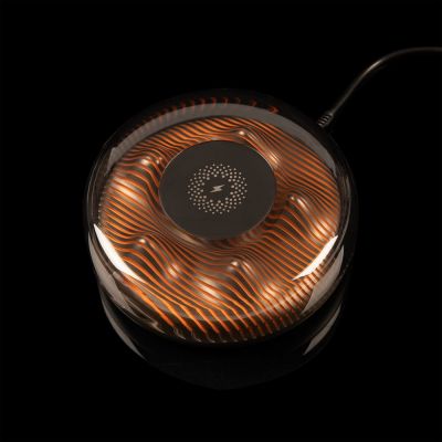 Станция для беспроводной зарядки с подсветкой apexPoint, черная-7