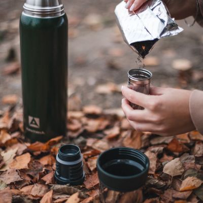 Термос «Арктика 900» с ситечком, зеленый-4