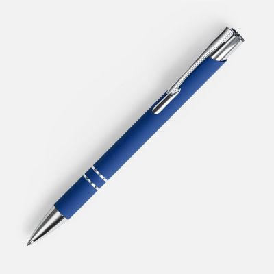 Ручка шариковая Keskus Soft Touch в футляре, синяя-2
