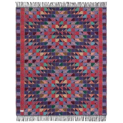 Плед Illinois, бордовый-4