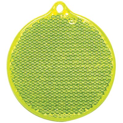 Пешеходный светоотражатель «Круг», неон-желтый-0