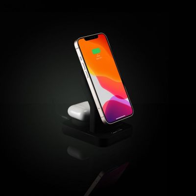 Зарядная станция с подсветкой Cooper Duo, черная-13