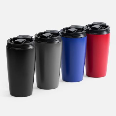 Термостакан с двумя поильниками Duetta, синий-6