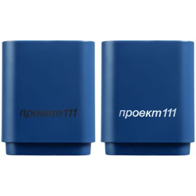 Беспроводная колонка с подсветкой гравировки Glim, синяя-2