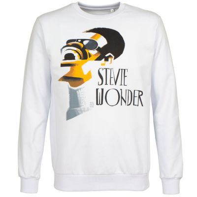Толстовка «Меламед. Stevie Wonder», белая-2