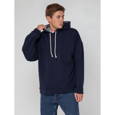 Худи унисекс оверсайз Seamark, темно-синее-6