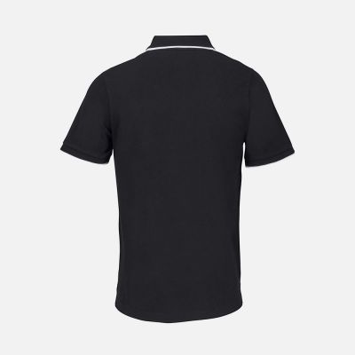 Рубашка поло унисекс Palermo, черная с белым-1