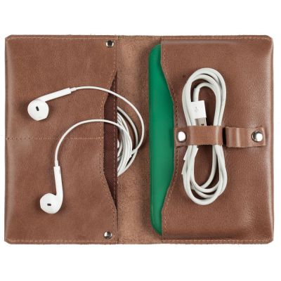 Органайзер для зарядных устройств Apache, коричневый (какао)-3