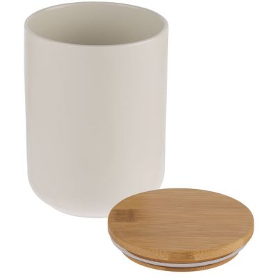 Банка для хранения Bambic с бамбуковой крышкой-1