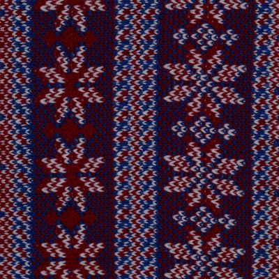 Плед Happy View, синий с красным-5