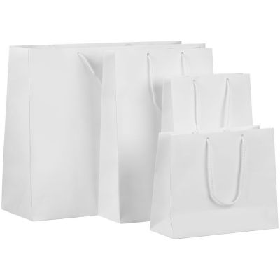 Пакет бумажный с ламинацией Lami M, белый-2