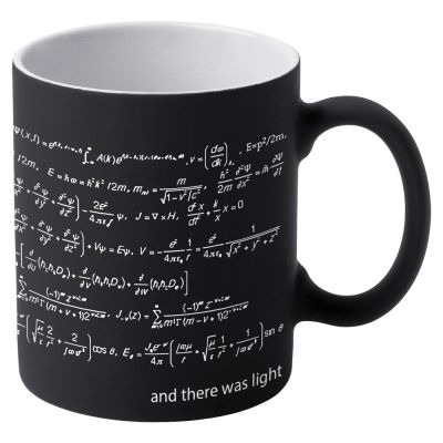 Кружка «Да будет свет» c покрытием софт-тач, черная-1