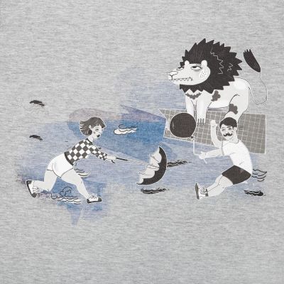 Футболка «Не вы ли были у Невы», серый меланж-2