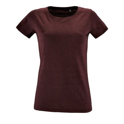 Футболка женская Regent Fit Women, бордовый меланж-0