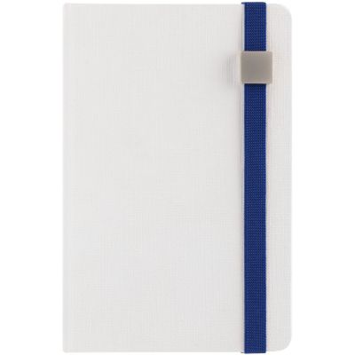 Блокнот Tex Metal, недатированный, белый с синим-1