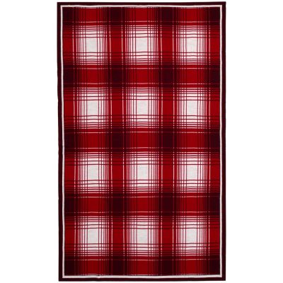 Плед Duotone, красный с белым-2