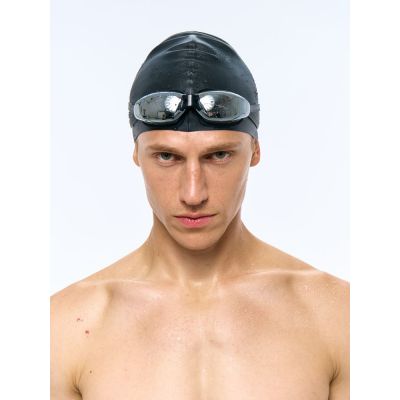 Очки для плавания зеркальные Underwater, черные-6