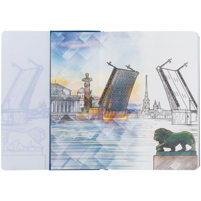 Блокнот «Города. Санкт-Петербург», синий-3