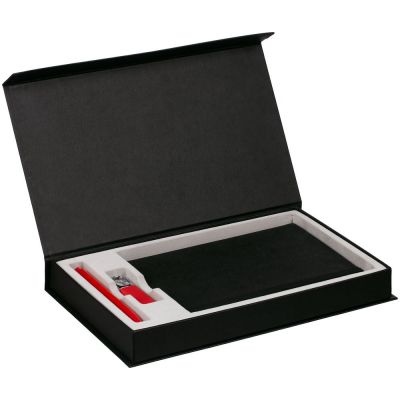 Коробка Horizon Magnet ver.2 под ежедневник, флешку и ручку, черная-1