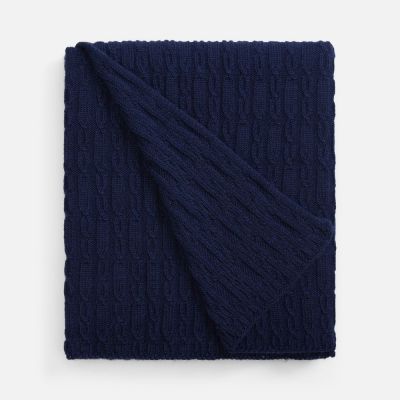 Плед Knitline, темно-синий (сапфир)-1