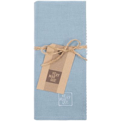 Набор Feast Mist: сервировочная салфетка и куверт, серо-голубой-6