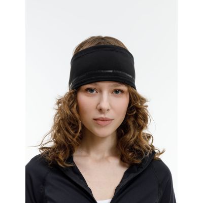 Спортивная повязка утепленная Jogge, черная-7