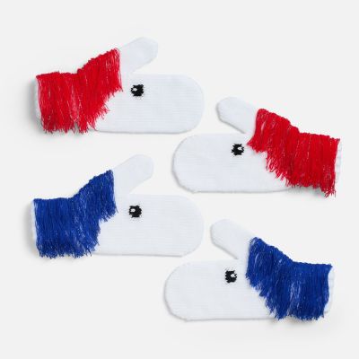 Варежки «Игогошки», с синей гривой-4