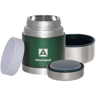 Термос для еды в чехле «Арктика 600», зеленый-1