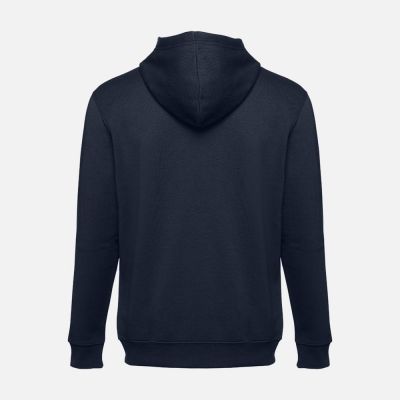 Толстовка мужская на молнии с капюшоном Amsterdam, темно-синяя-3