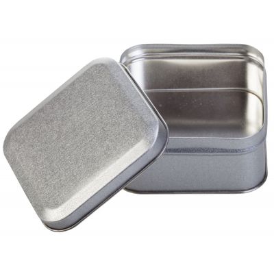 Коробка Pragmax S, квадратная, серебристая-1