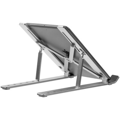 Подставка для ноутбука и планшета Scaffold, серебристая-3