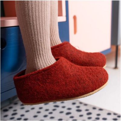 Домашние валенки Cant, красно-коричневые (терракот)-7