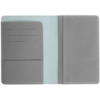 Портмоне Kelly с отделением для паспорта, серое-1
