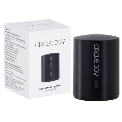 Вакуумная пробка для вина Wine Sealer, черная-1