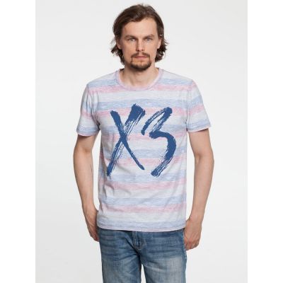 Футболка «ХЗ» двусторонняя, красная с синим-0