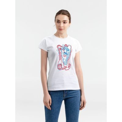 Футболка женская «Биполярный медведь», белая-0