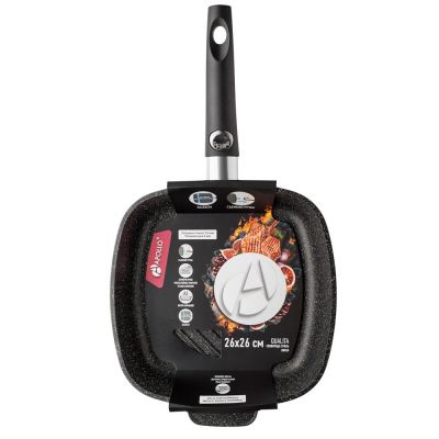 Сковорода литая Qualita, гриль-3