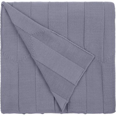 Плед Rombus, серый (стальной)-1