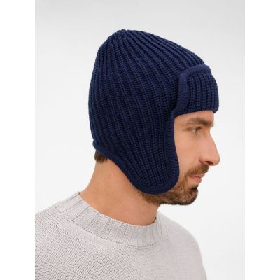 Шапка-ушанка Catch Match, темно-синяя-4