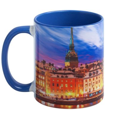 Кружка Promo Plus для сублимационной печати, голубая-2