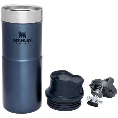 Термокружка Stanley Classic One Hand 2.0, большая, синяя-6