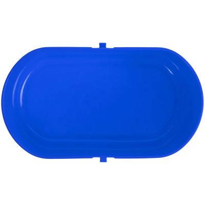 Ланчбокс Lunch Break, синий с белым-4