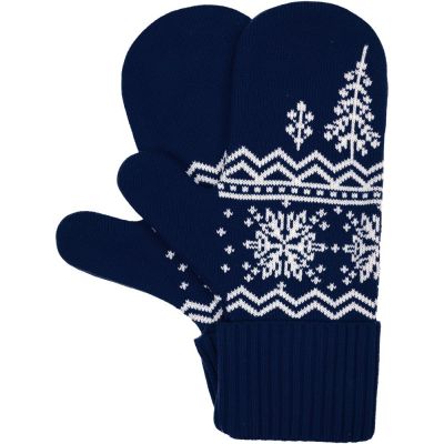 Варежки Elnik, синие с молочно-белым-0