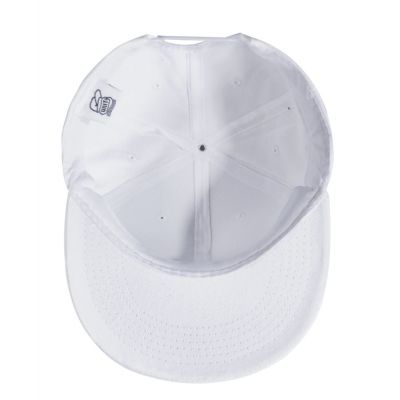 Бейсболка Unit Snapback с прямым козырьком, белая-2