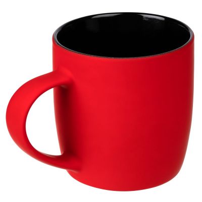 Кружка Surprise Touch Black с покрытием софт-тач, красная-1
