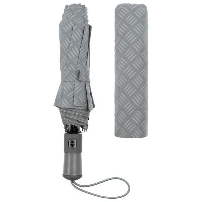 Зонт складной Hard Work, серый-4