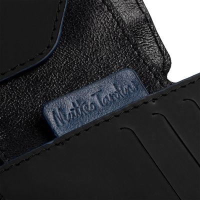 Портмоне Arrival, черное с синим-4