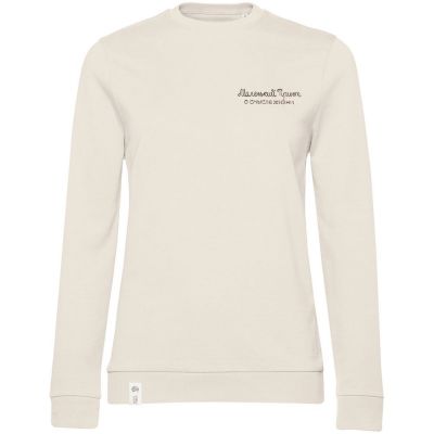 Свитшот женский с вышивкой «Маленький принт», светло-желтый-1